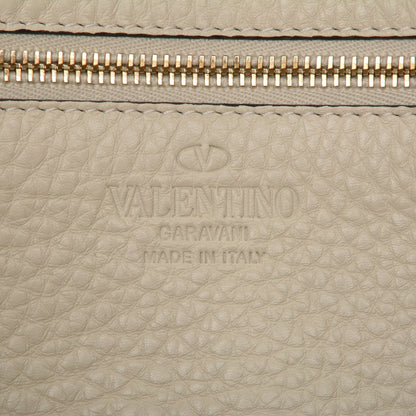 Valentino Garavani Pebbled Calfskin Medium Rockstud Tote Light Ivory 8 of 8