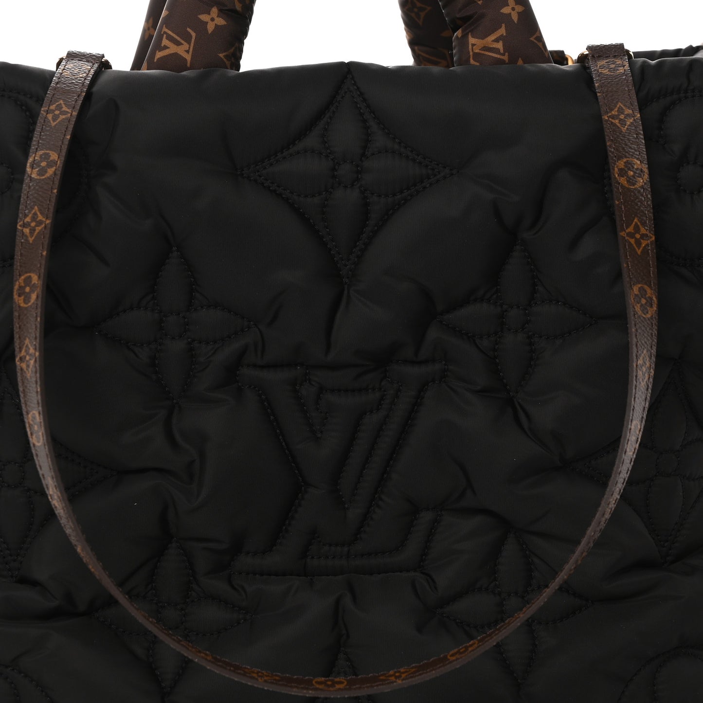 Econyl Monogram Pillow Giant Onthego GM Black