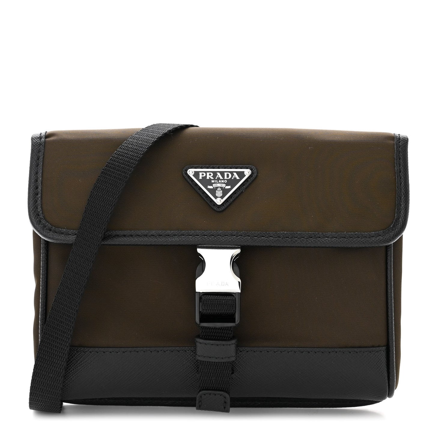 Re-Nylon Saffiano Smartphone Case Crossbody Tundra