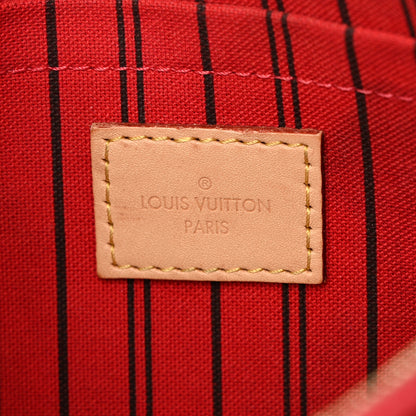 Louis Vuitton Monogram Neverfull MM GM Pochette Cherry 6 of 9
