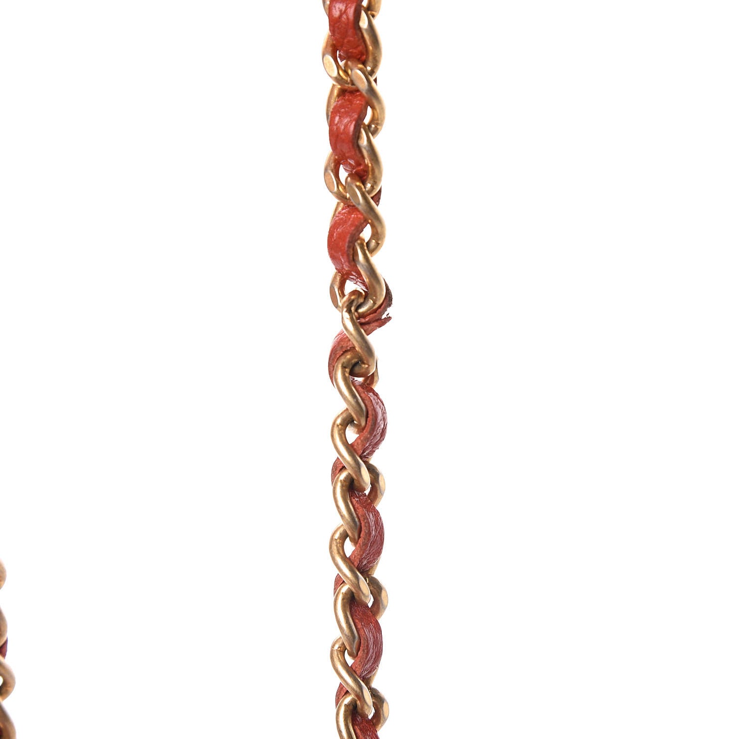 Chanel Pearly Caviar Quilted Wallet On Chain WOC Orange 13 of 14