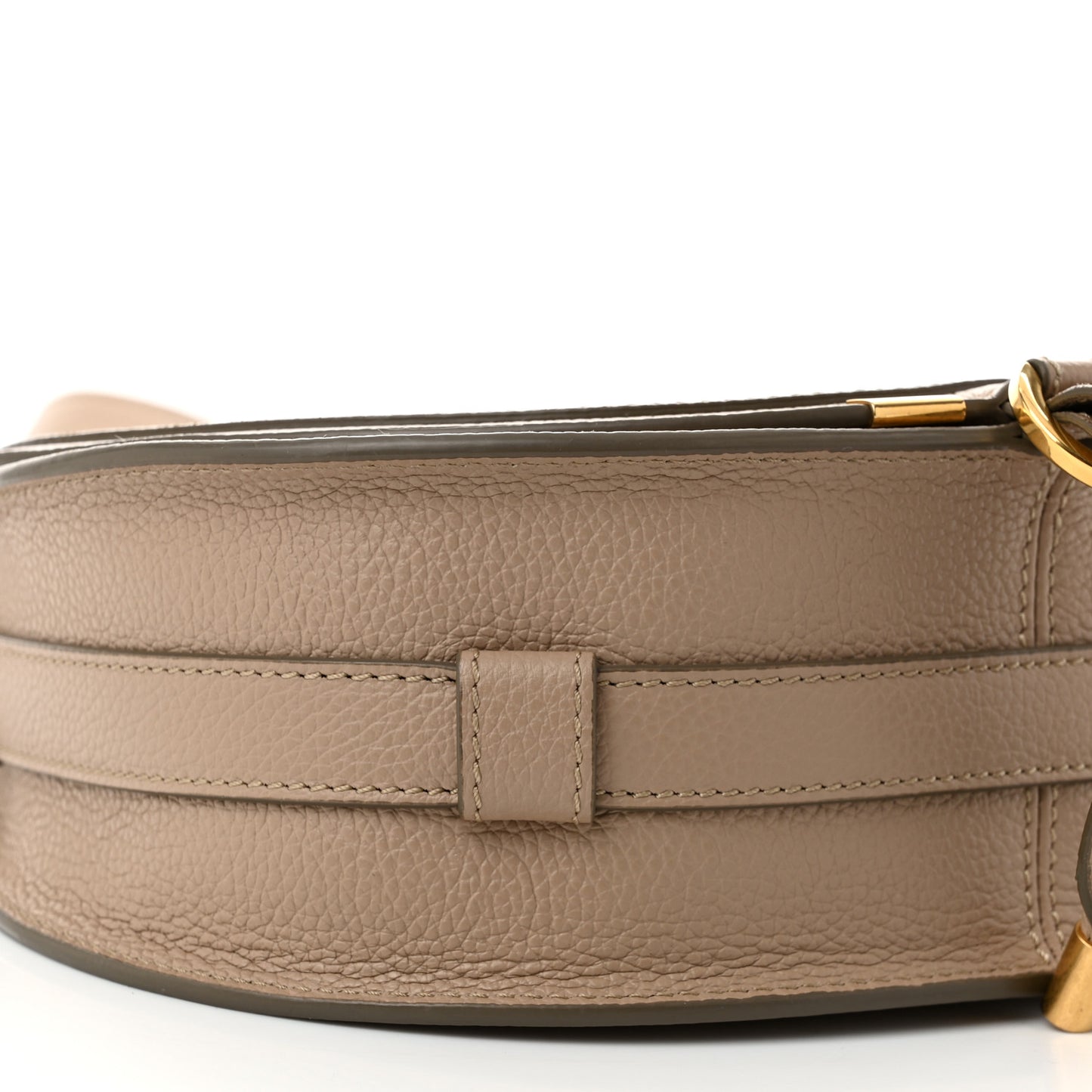 Grained Calfskin Medium Marcie Saddle Bag Boyish Brown