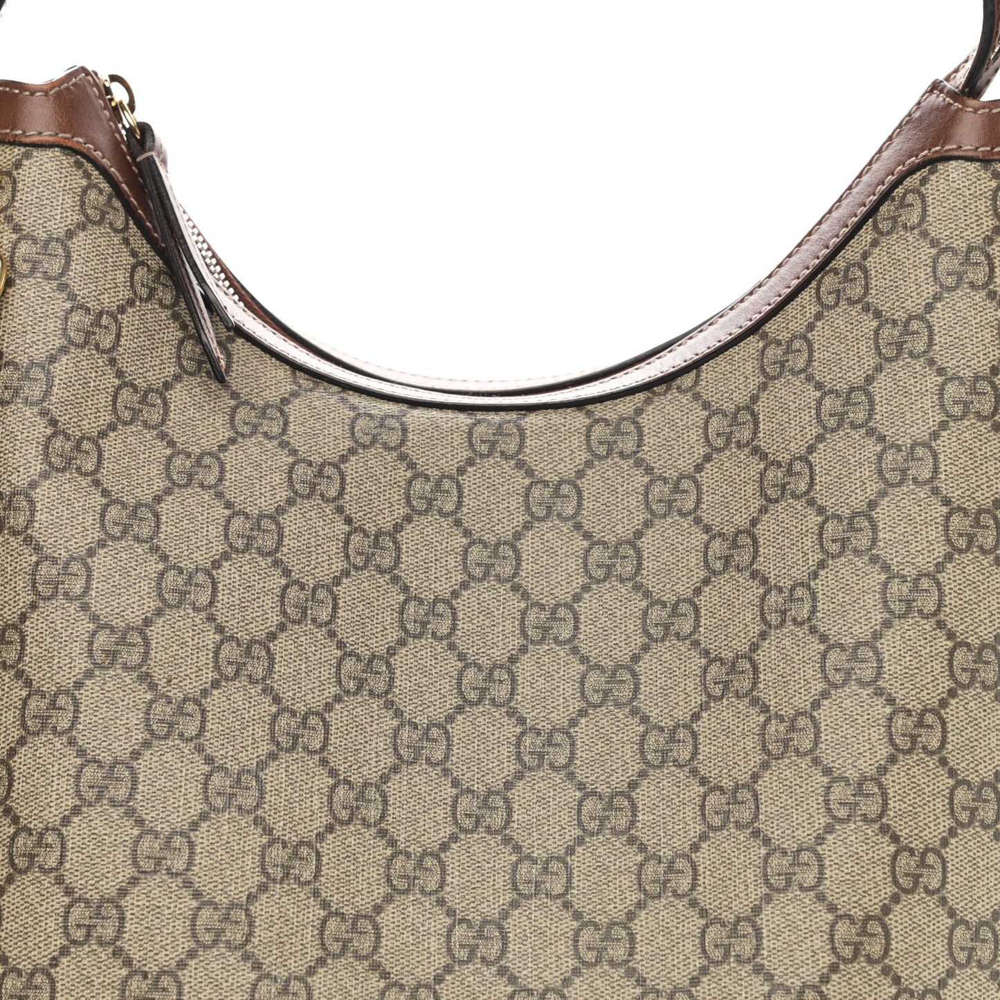 GG Supreme Monogram Linea A Hobo Brown