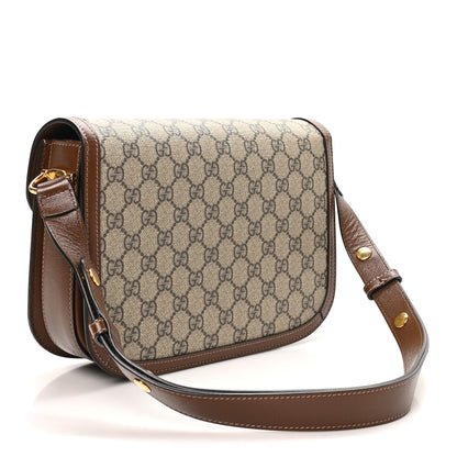 Gucci GG Supreme Monogram Horsebit 1955 Shoulder Bag Beige Brown Sugar Beige Brown Sugar 3 of 10