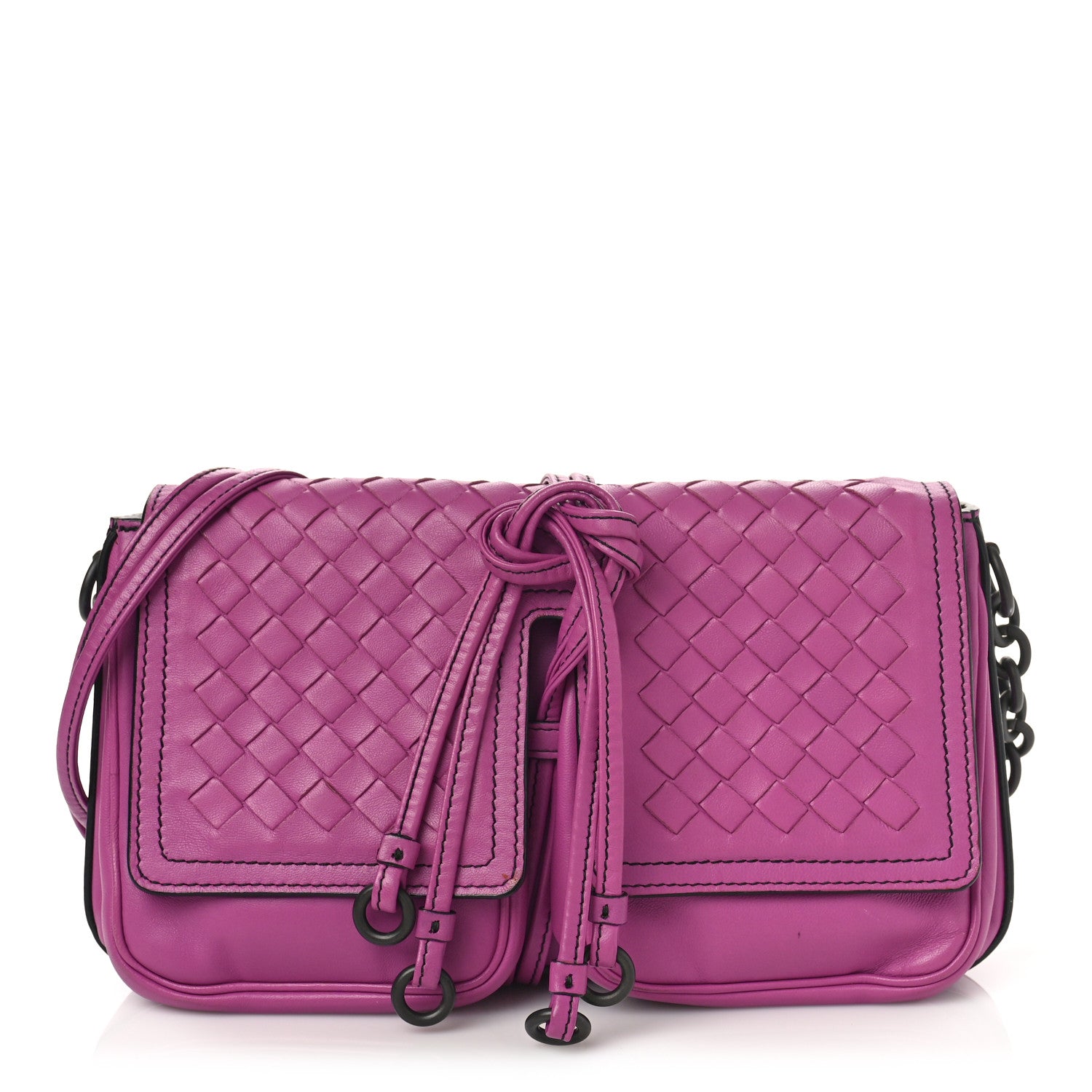 Bottega Veneta Nappa Intrecciato Shoulder Bag Peony 1 of 8