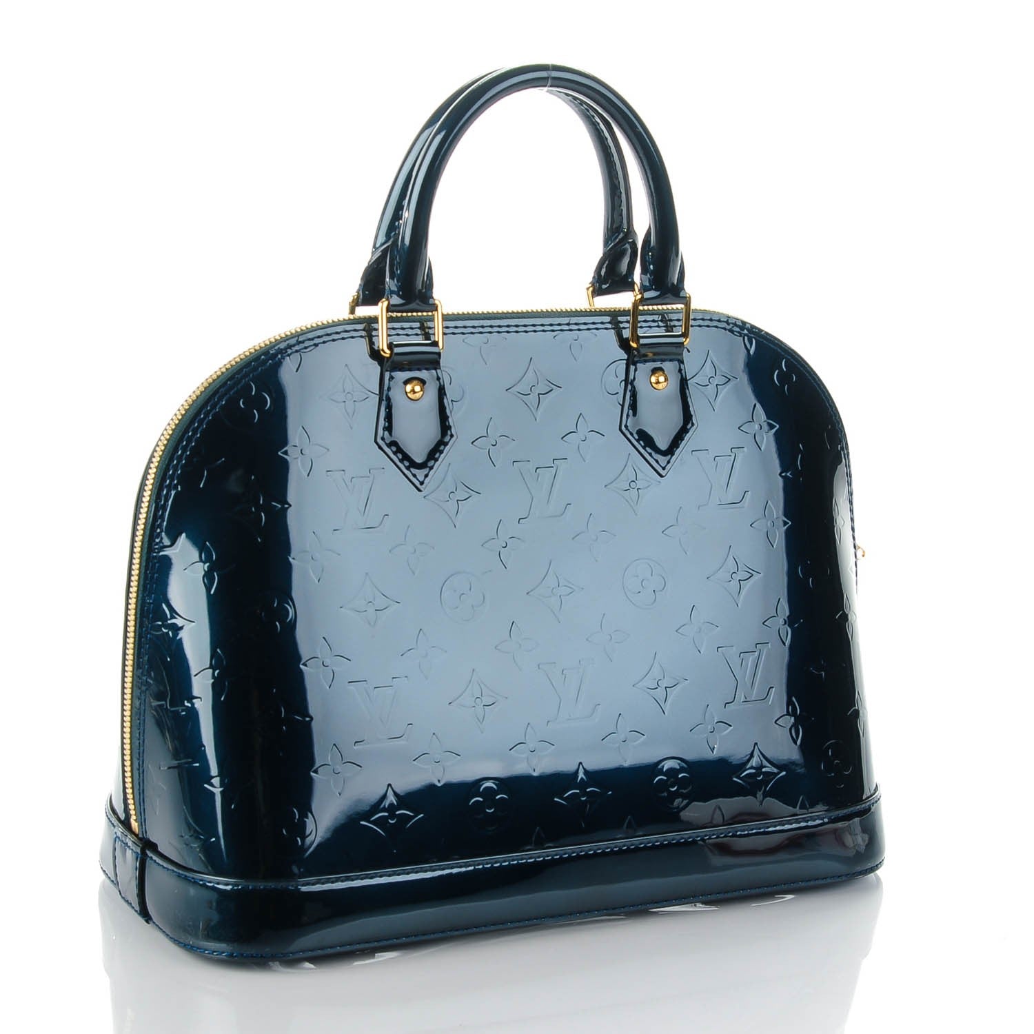 Louis Vuitton Vernis Alma PM Blue Nuit 3 of 7