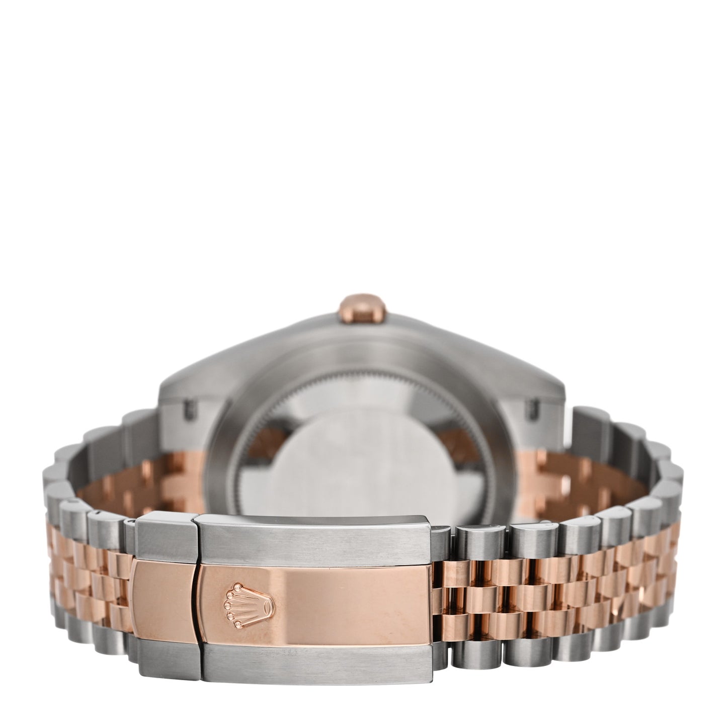 Stainless Steel 18K Everose Gold Diamond 41mm Oyster Perpetual Datejust Watch Chocolate 126301