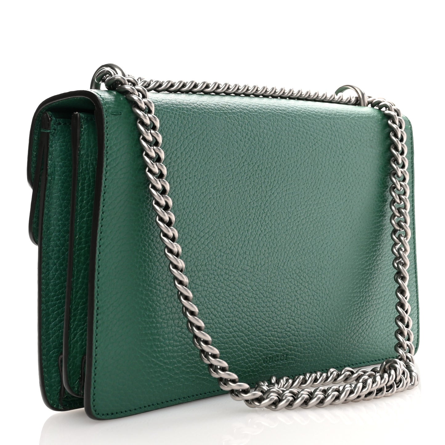 Pebbled Calfskin Small Dionysus Shoulder Bag Emerald
