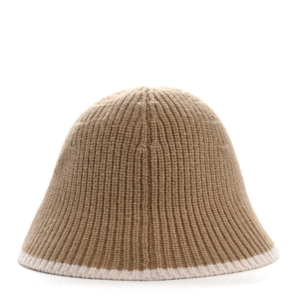 Louis Vuitton Wool LV Script Bucket Hat S Beige Cream 6 of 9