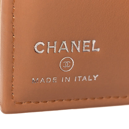 Chanel Caviar Quilted Passport Holder Camel 6 of 9