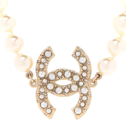 Chanel Pearl CC 100th Anniversary Necklace Light Gold 4 of 8