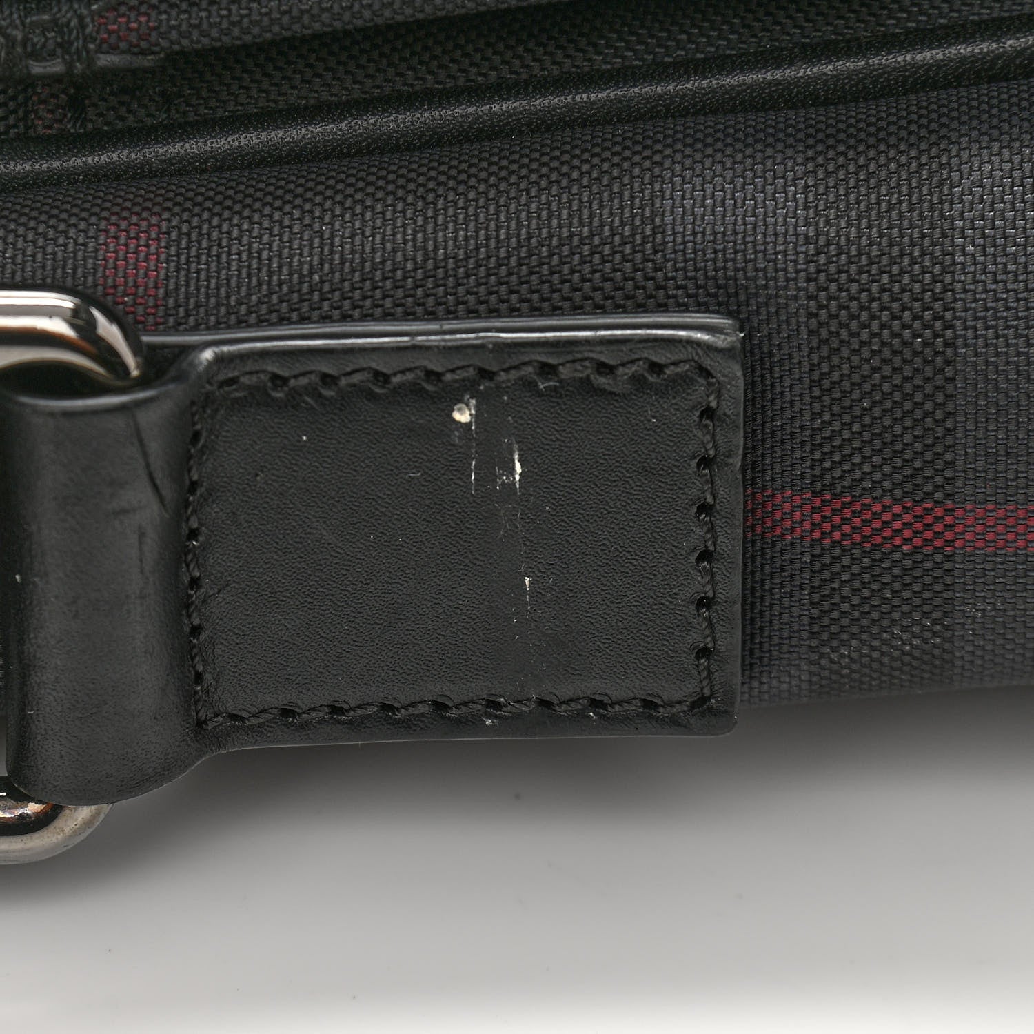 Burberry Nylon Smoked Check Messenger Bag 9 of 10