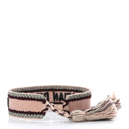 Christian Dior Woven Cotton J'Adior Friendship Bracelet Pink 3 of 3