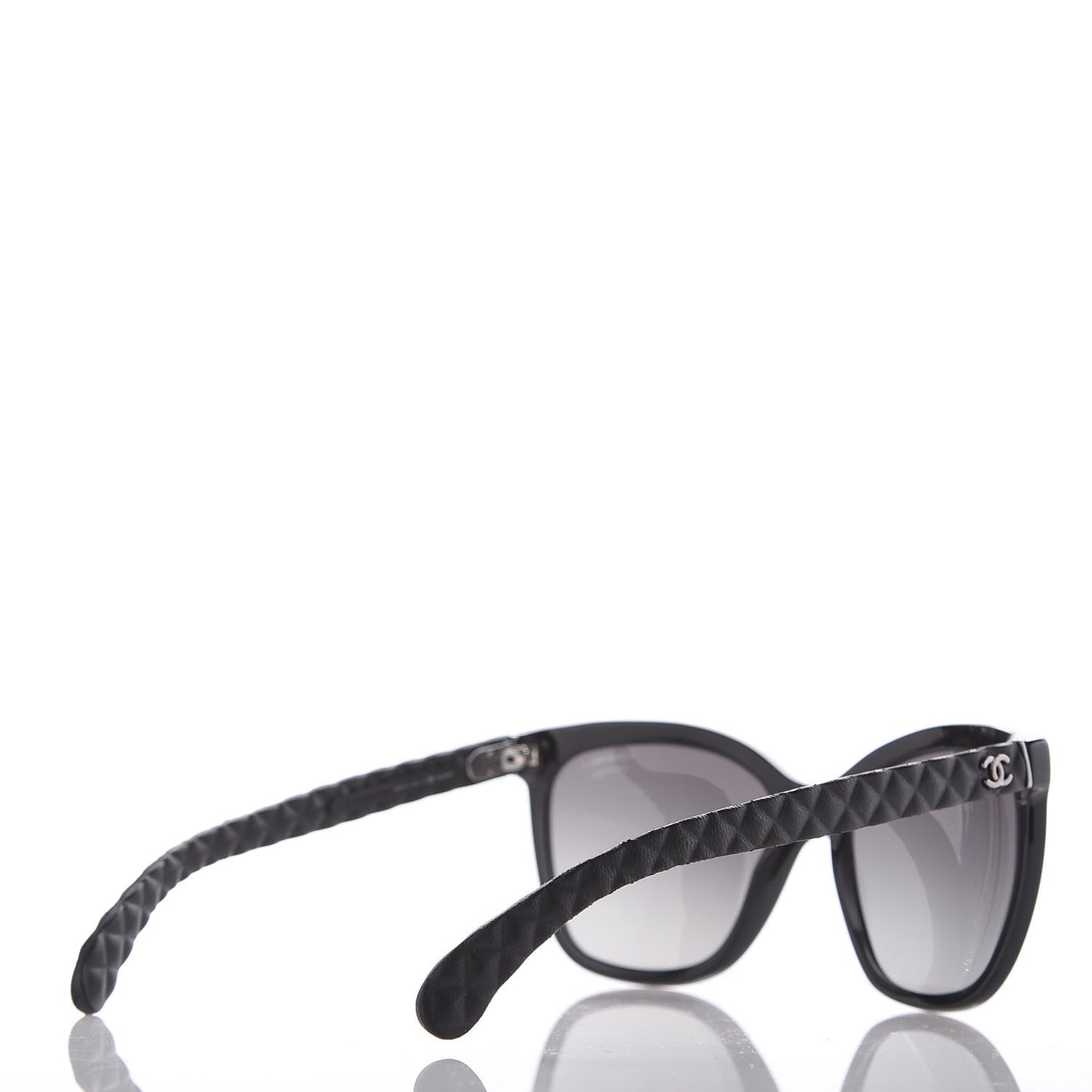 Acetate Quilted Polarized Butterfly CC Sunglasses 5288-Q Black