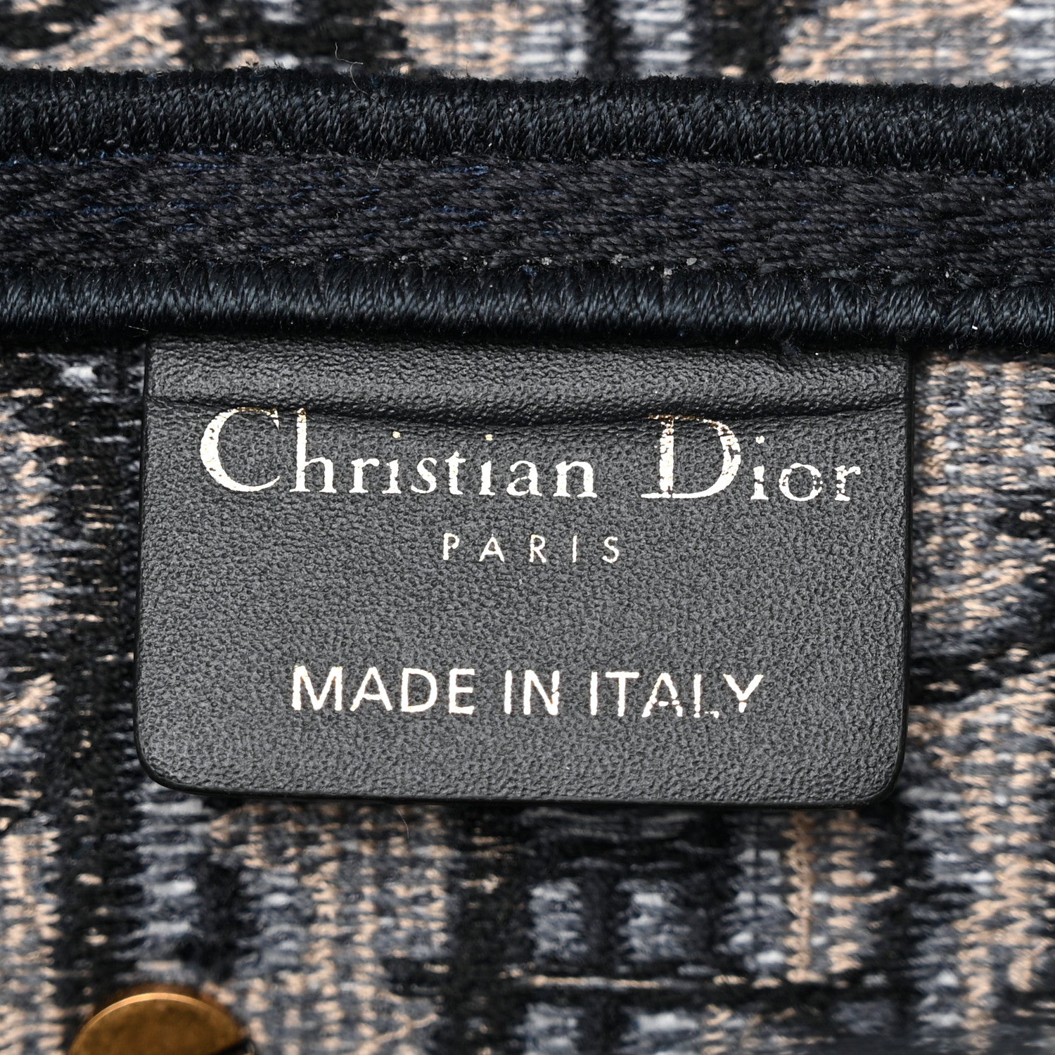 Christian Dior Oblique Embroidered Saddle Bag Blue 6 of 10