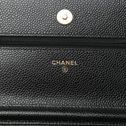 Chanel Caviar Quilted Wallet On Chain WOC Black 6 of 11