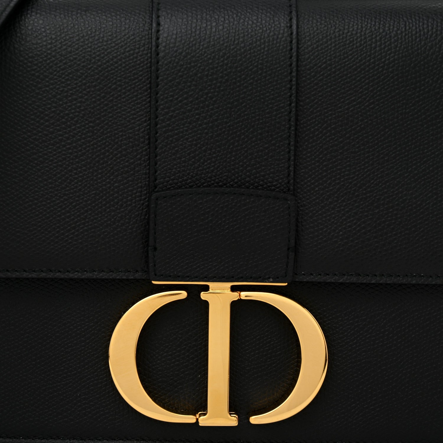 Christian Dior Grained Calfskin 30 Montaigne Flap Bag Black 8 of 10