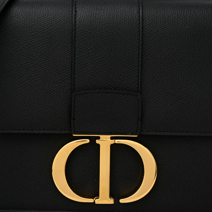 Christian Dior Grained Calfskin 30 Montaigne Flap Bag Black 8 of 10