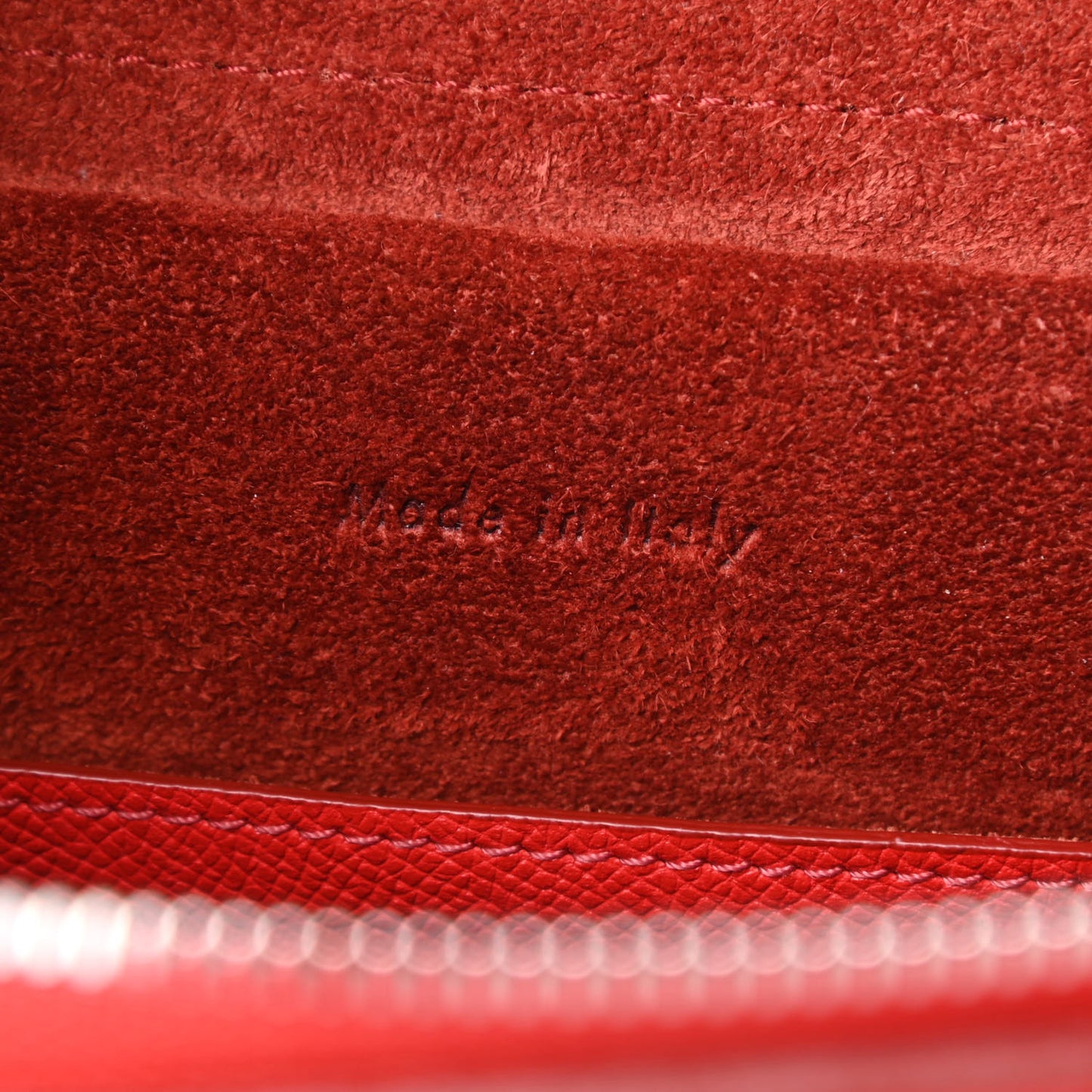 Grained Calfskin Micro Belt Bag Coquelicot