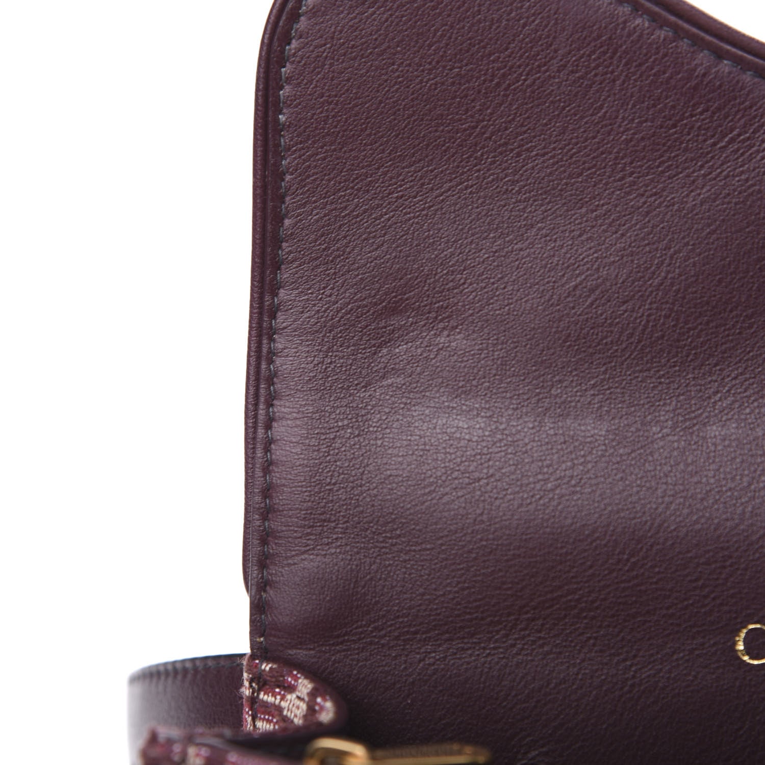 Christian Dior Oblique Saddle Belt Bag Bordeaux 12 of 13