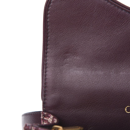 Christian Dior Oblique Saddle Belt Bag Bordeaux 12 of 13