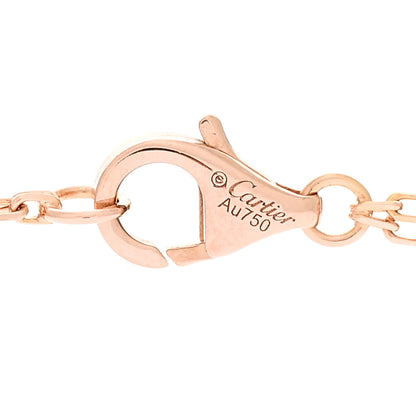 Cartier 18K Pink Gold 2 Diamond LOVE Necklace 4 of 4