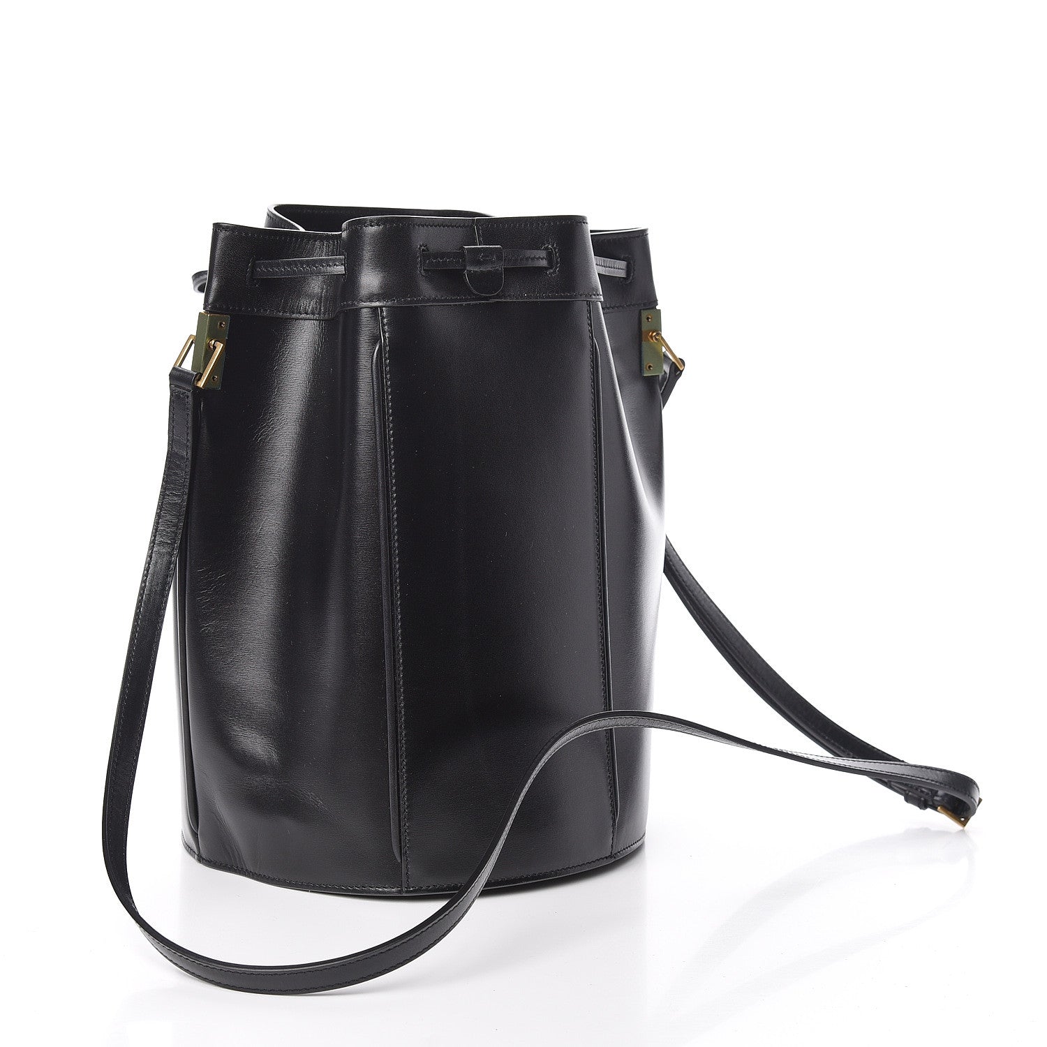 Saint Laurent Smooth Calfskin Medium Talitha Bucket Bag Black 3 of 8