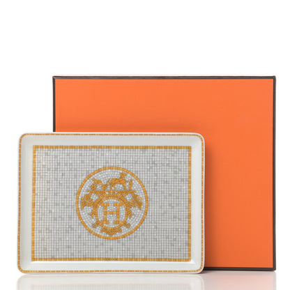 Hermes Porcelain Mosaique au 24 Sushi Plate 6 of 6