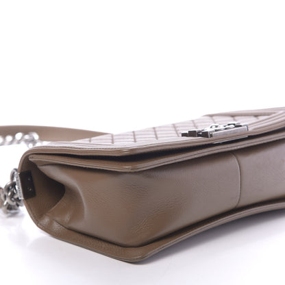 Chanel Caviar Quilted Medium Boy Flap Dark Beige 6 of 13