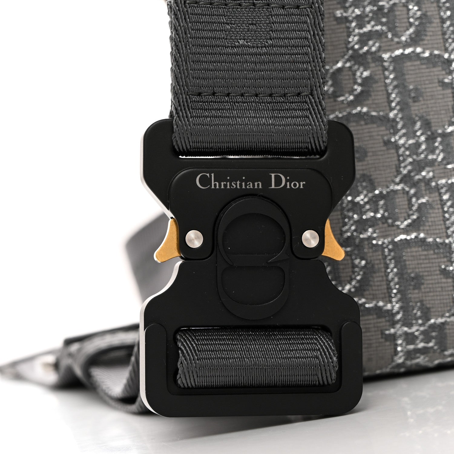 Christian Dior Oblique Jacquard Lingot 22 Bag Silver 8 of 11