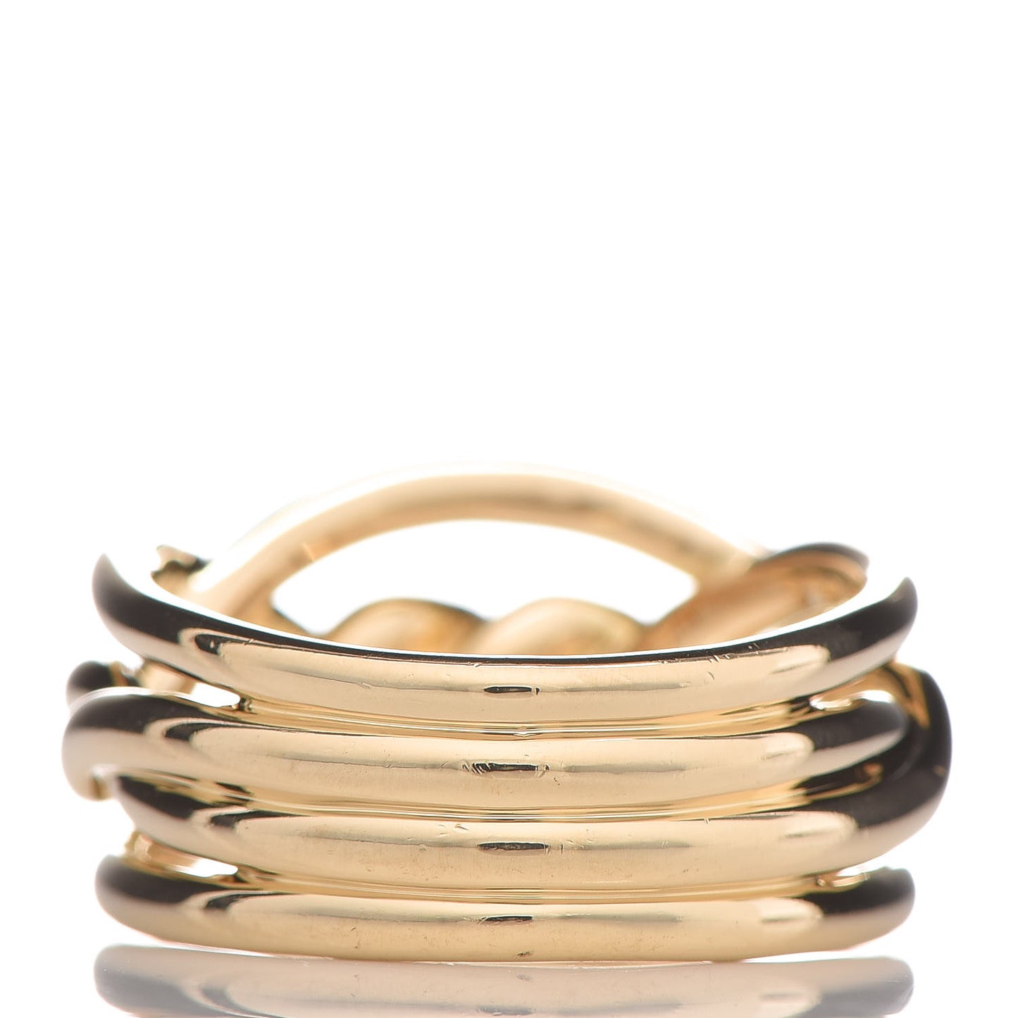 18K Yellow Gold Diamond 11.5mm Continuance Ring 53 6.5
