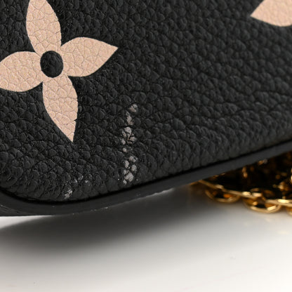 Louis Vuitton Empreinte Monogram Giant Felicie Pochette Black Beige 12 of 13
