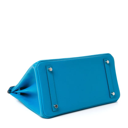 Hermes Epsom Birkin 30 Bleu Frida 5 of 34