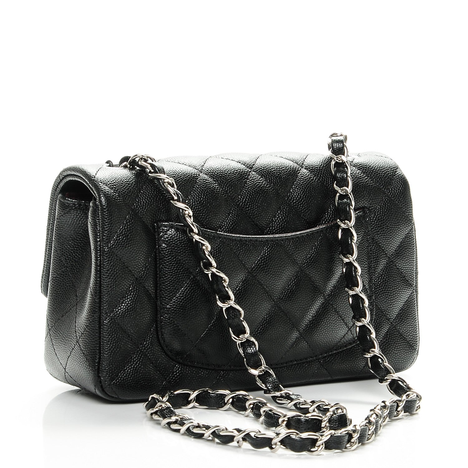 Chanel Caviar Quilted Mini Rectangular Flap Black 3 of 7