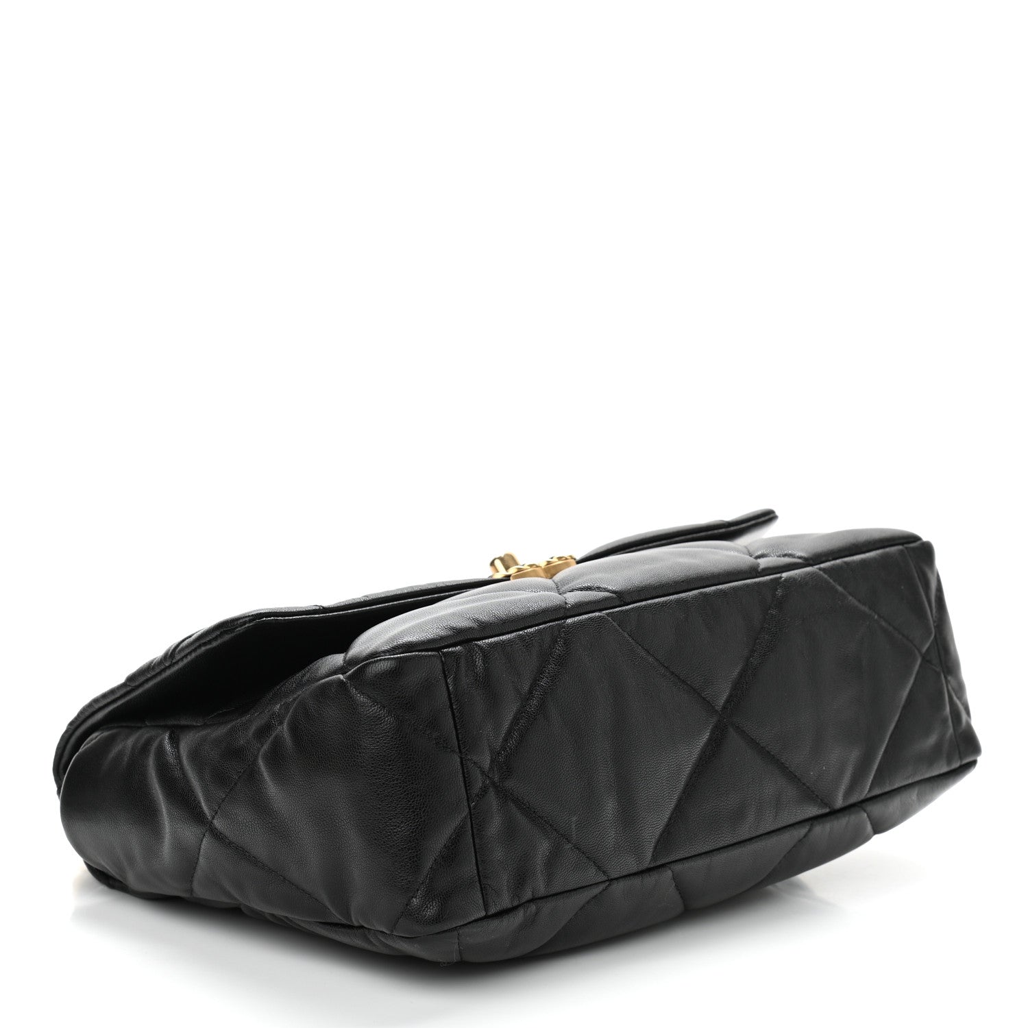 Chanel Lambskin Quilted Large Chanel 19 Flap Black 3 of 10