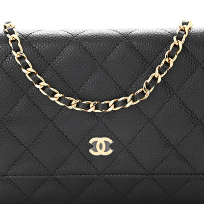 Chanel Caviar Quilted Wallet on Chain WOC Black 8 of 10