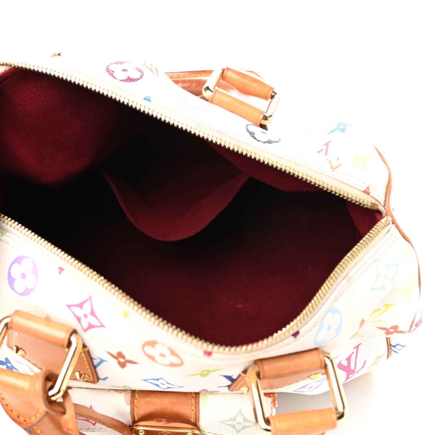 Louis Vuitton Monogram Multicolor Speedy 30 White 5 of 7