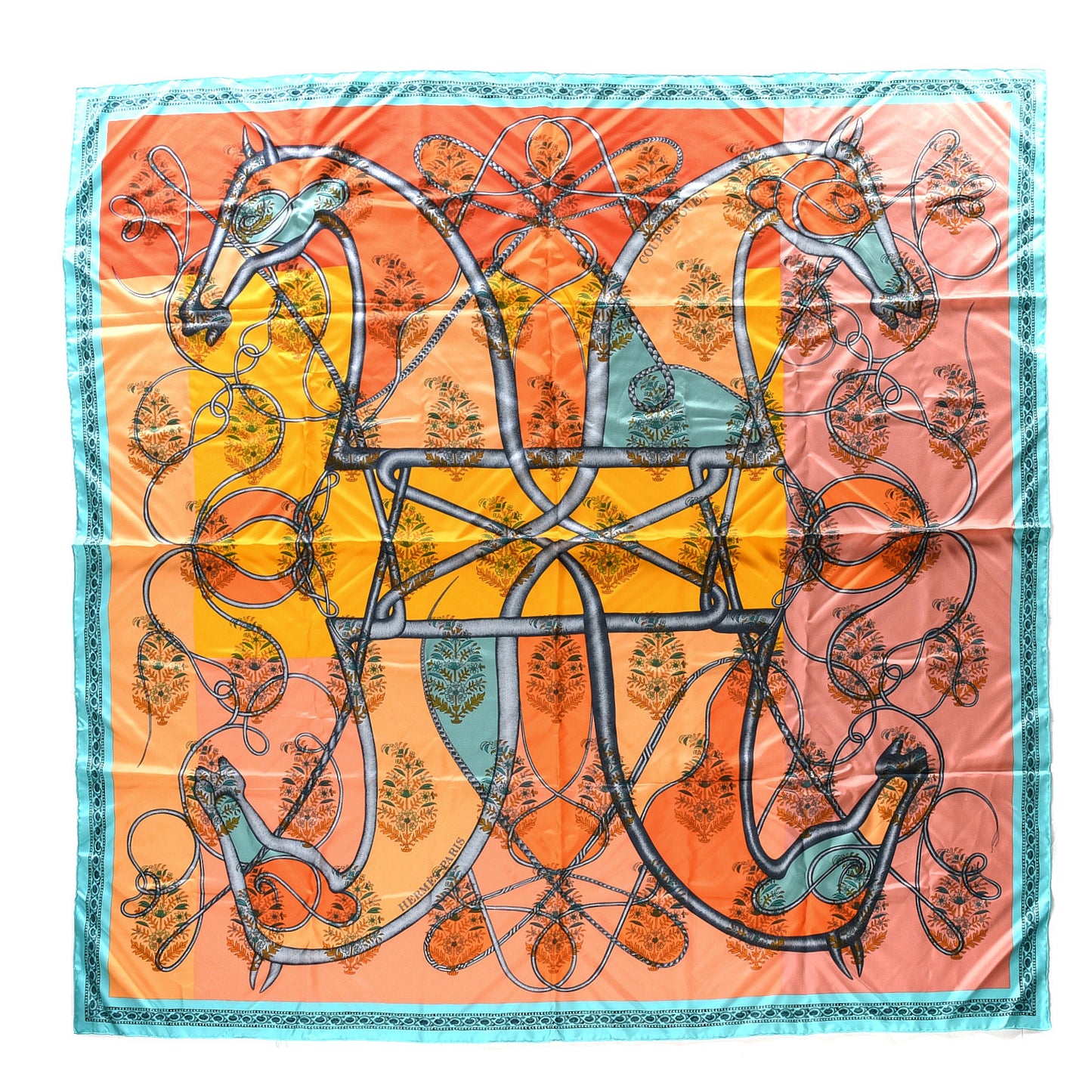 Silk Coup de Fouet Au Bloc Scarf 140