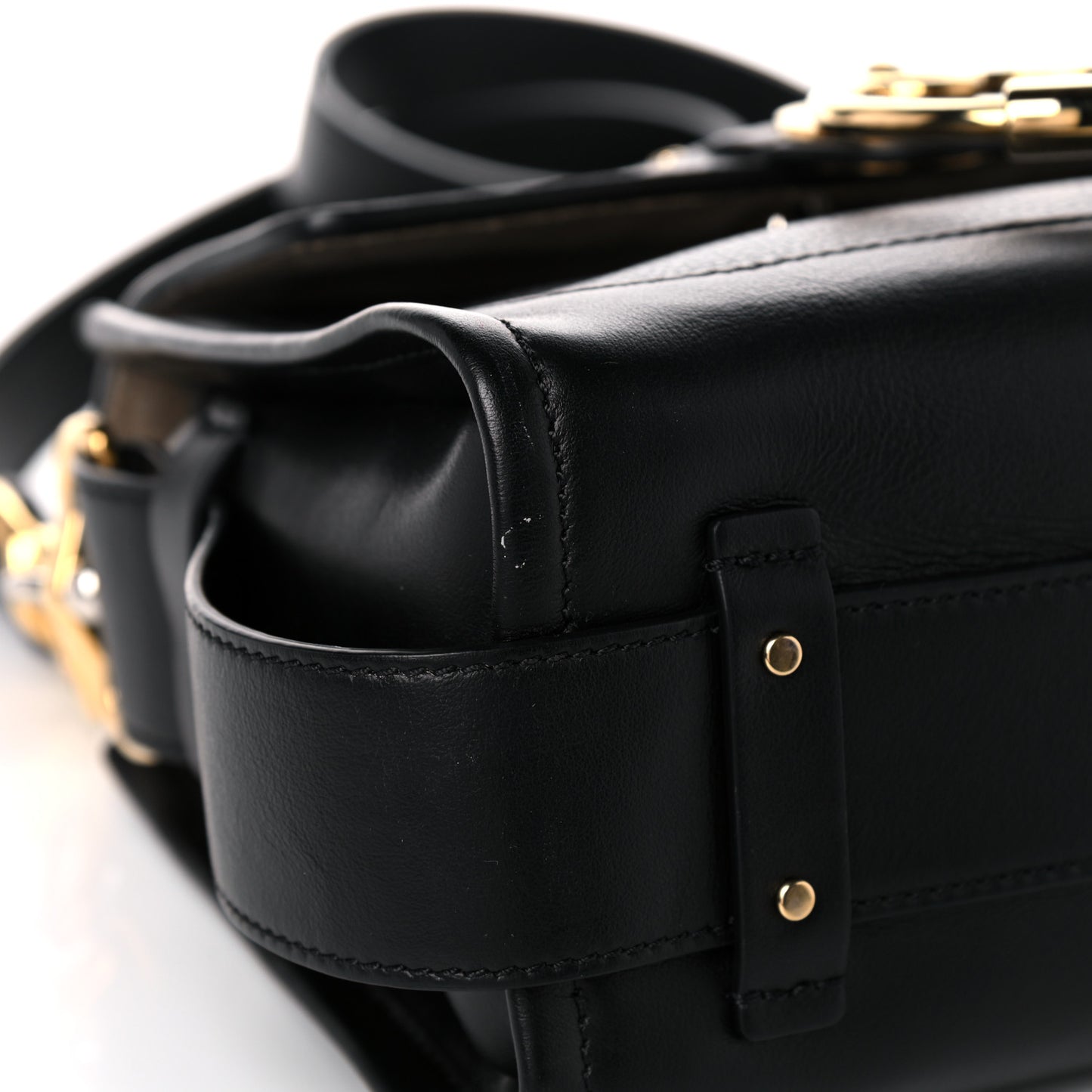 Calfskin Mini Tess Day Bag Black