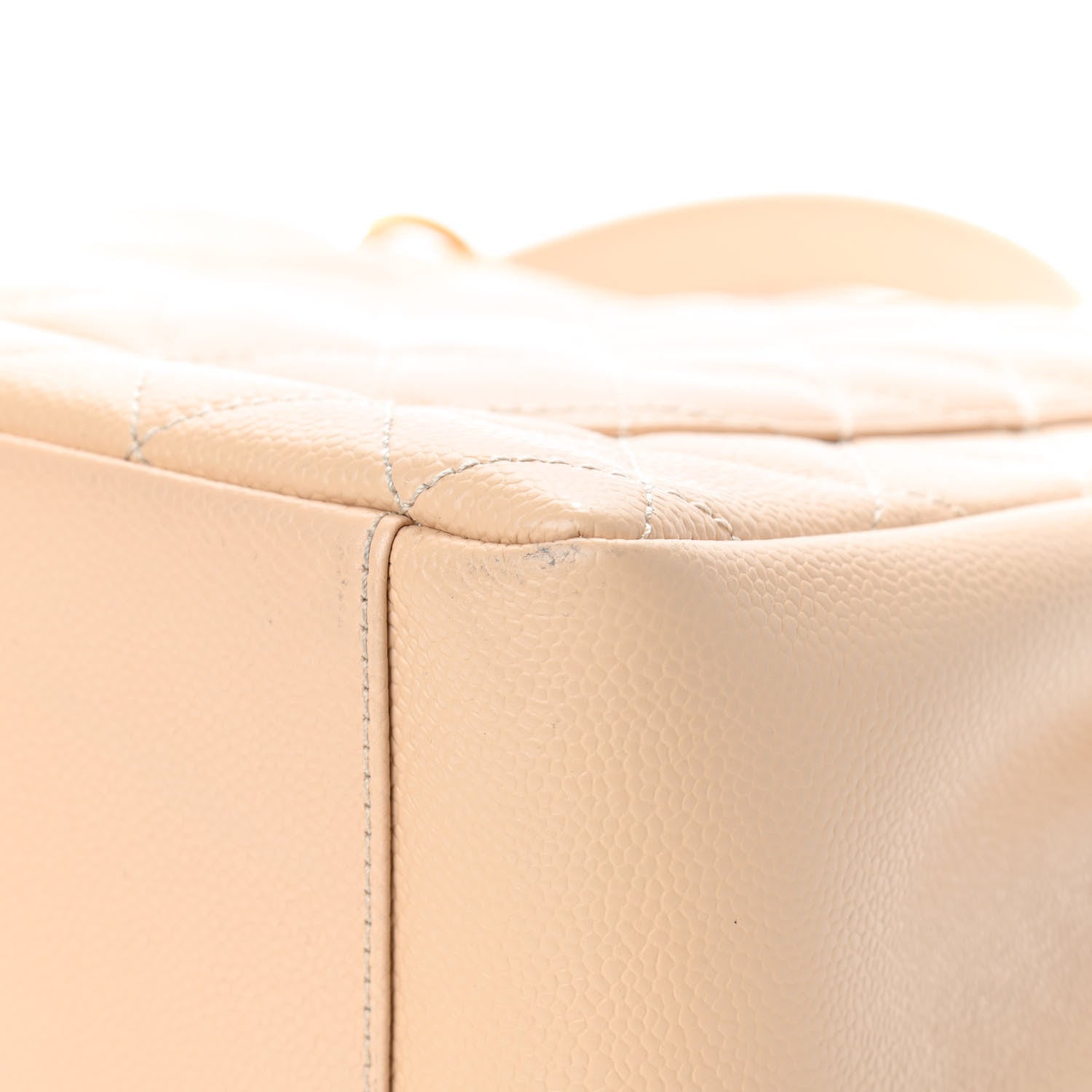 Chanel Caviar Quilted Grand Shopping Tote GST Beige Clair 7 of 8