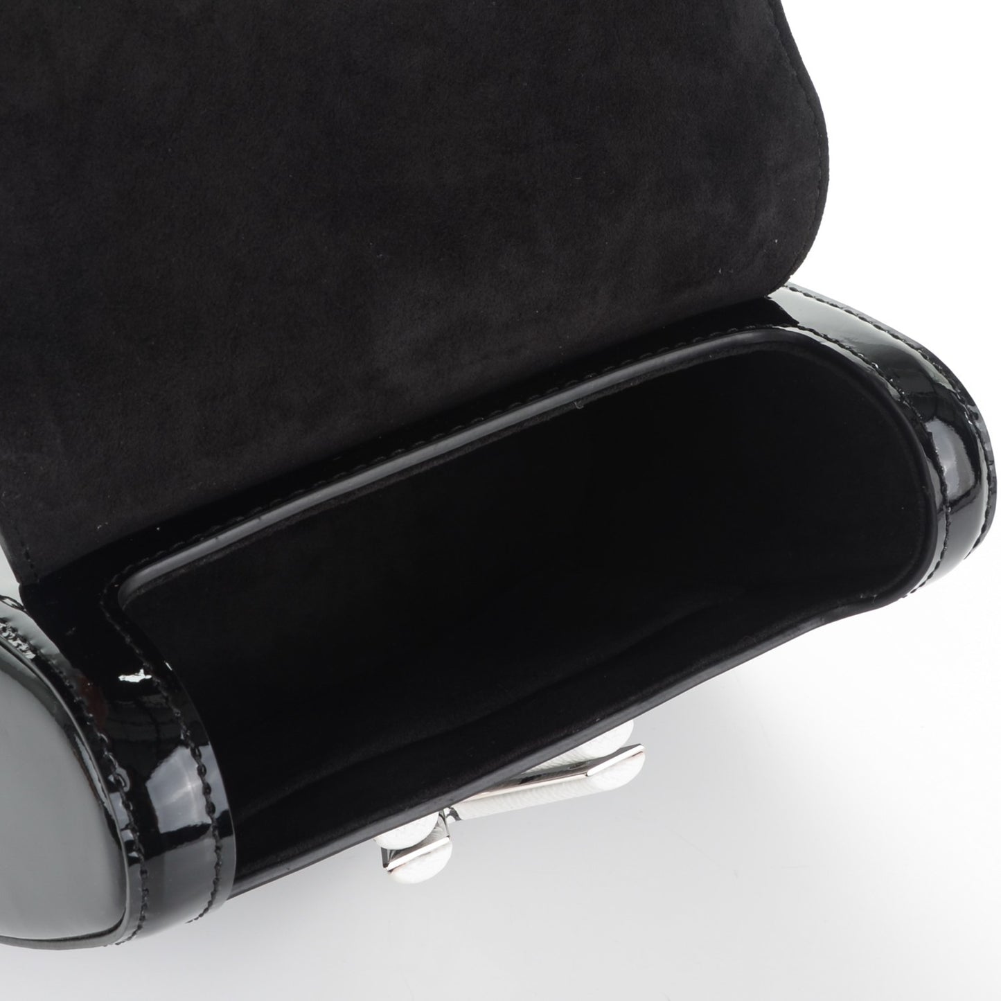 Vernis Monogram Twist Shoulder Bag PM Noir