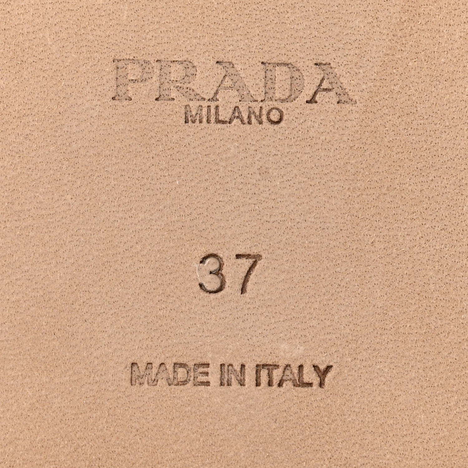Prada Raffia Metal Triangle Logo 10mm Slide Sandals 37 Naturale 7 of 8
