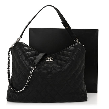 Chanel Caviar Quilted French Riviera Hobo Black 24 of 24