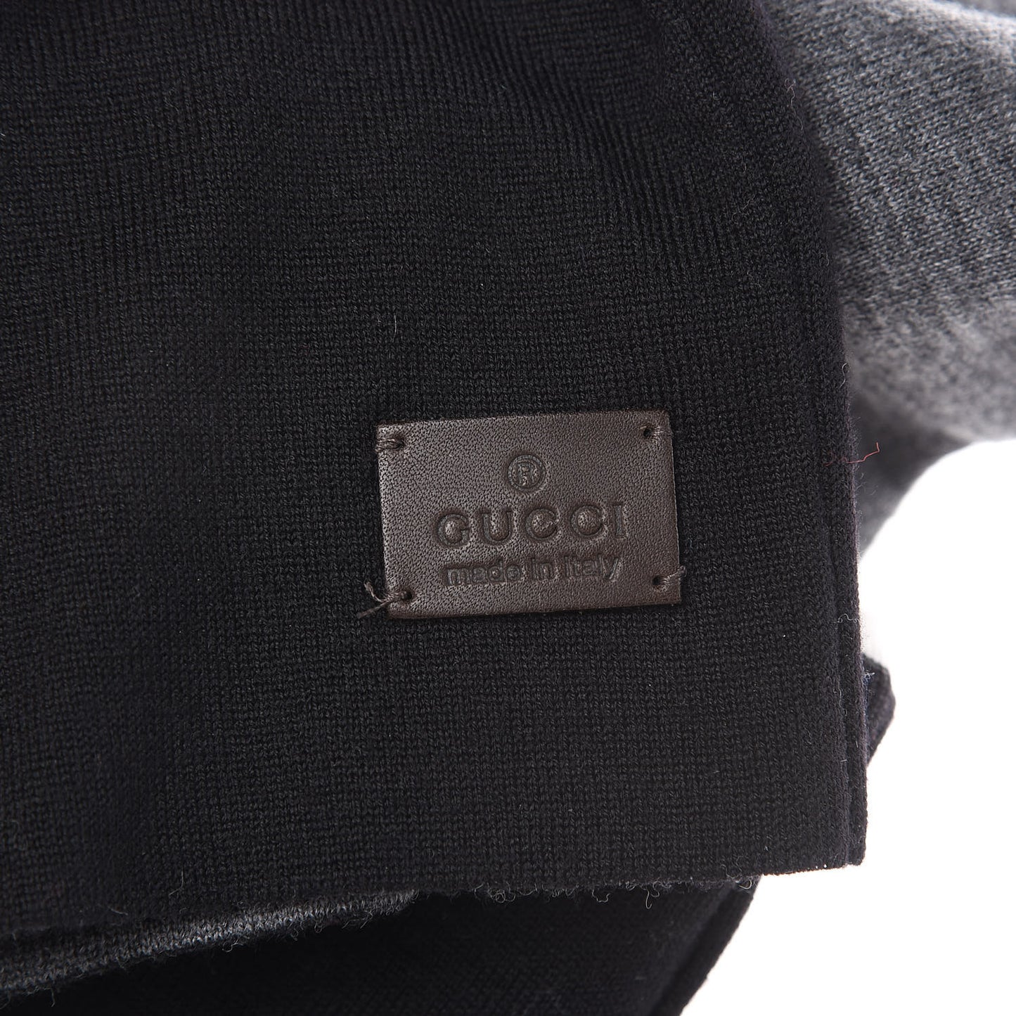Wool Colarasa Tricot Beanie Hat M Black Grey