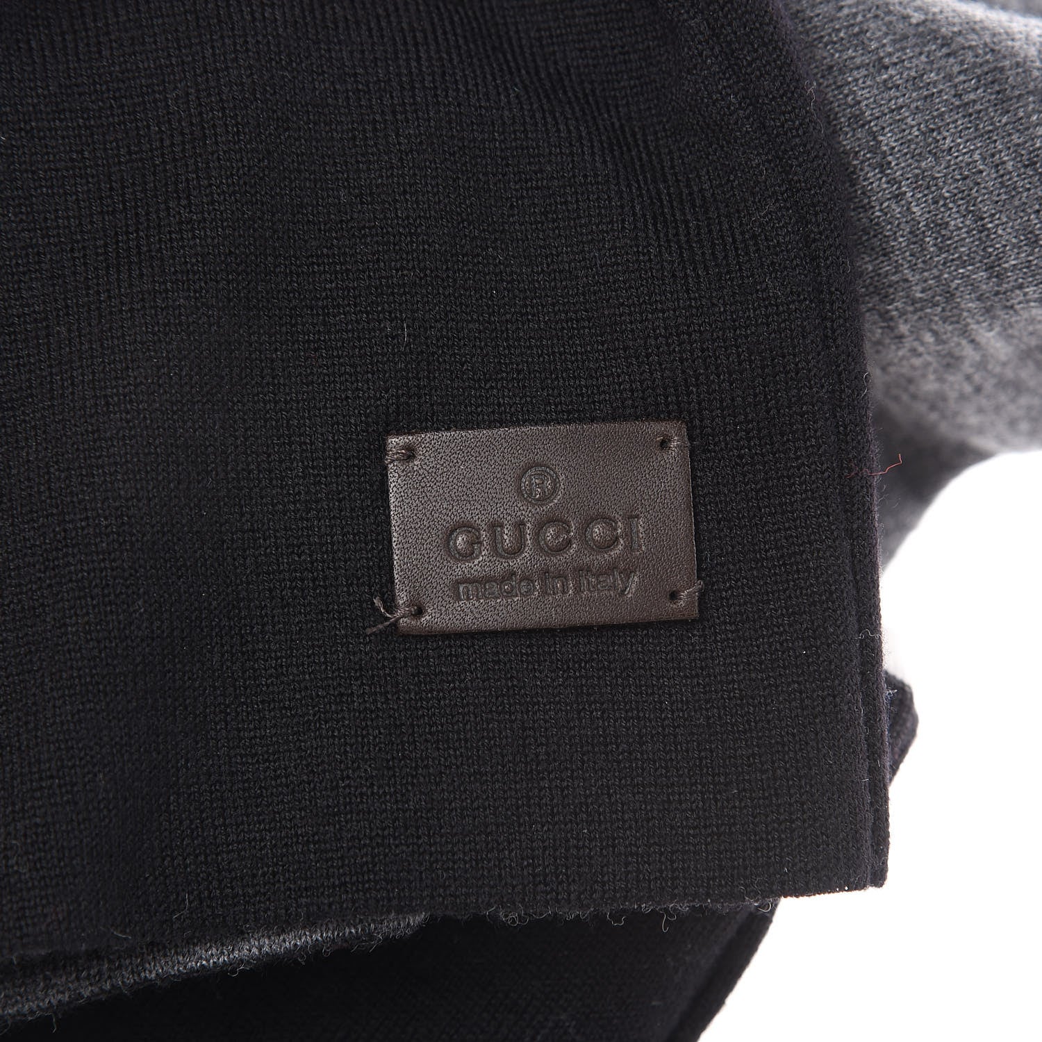 Gucci Wool Colarasa Tricot Beanie Hat M Black Grey 4 of 6