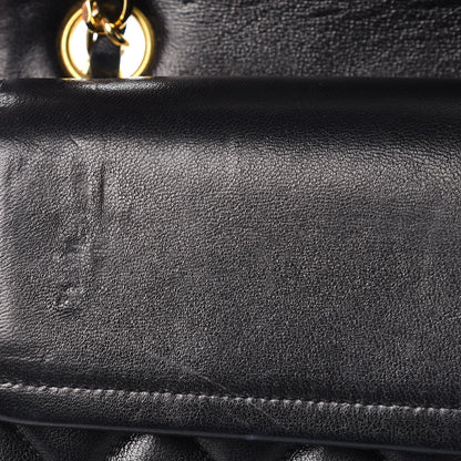 Chanel Lambskin Quilted Medium Double Flap Black 11 of 27