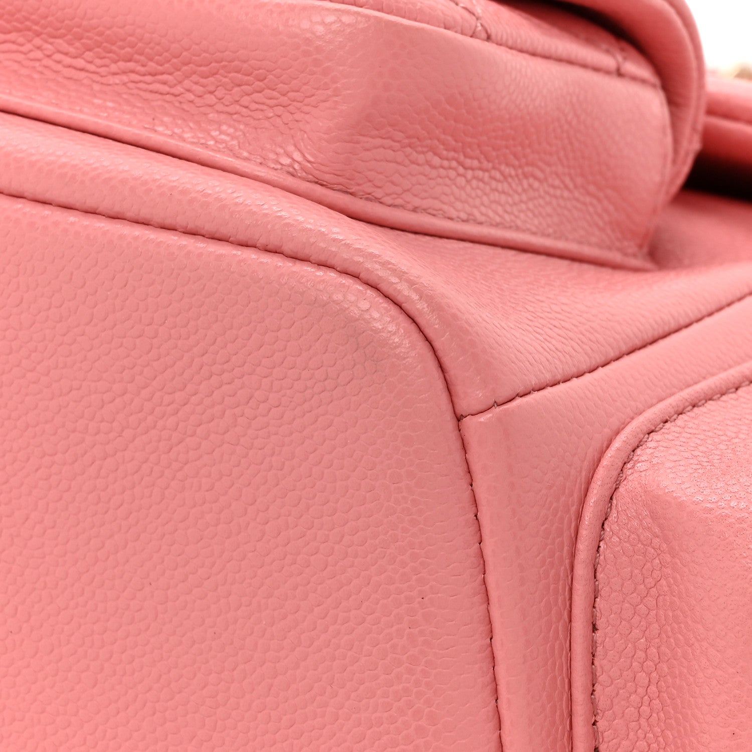 Chanel Shiny Caviar Quilted Small Pockets Drawstring Backpack Pink 11 of 11