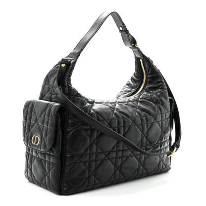 Christian Dior Lambskin Macrocannage Large D-Dream Bag Black 3 of 11