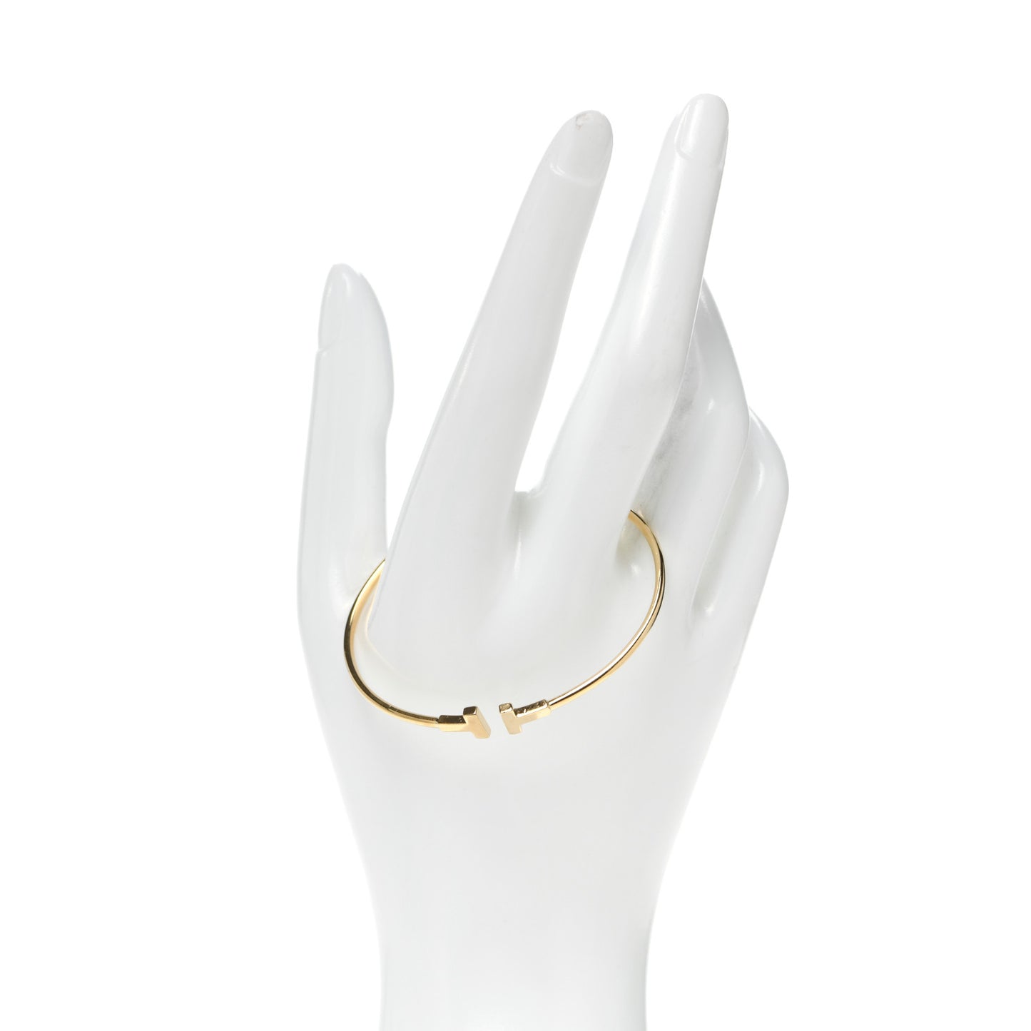 18K Yellow Gold Narrow T Wire Bracelet
