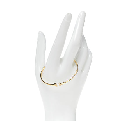 Tiffany 18K Yellow Gold Narrow T Wire Bracelet 2 of 5